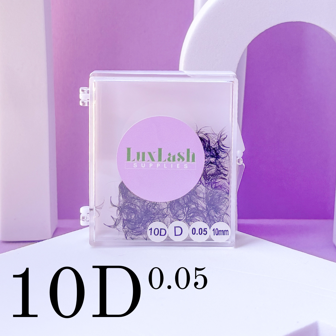 10D Promade Loose Fans | D curl | 0.05 | 500 fans | 10-15mm