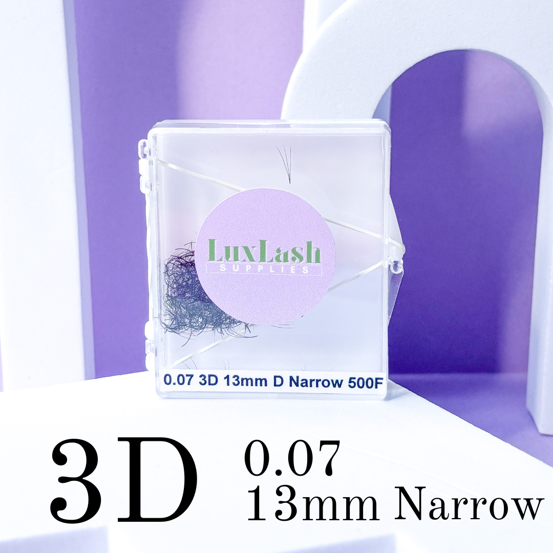 3D Promade Narrow Lashes | D curl | 0.07 | 500 fans | 9-14mm