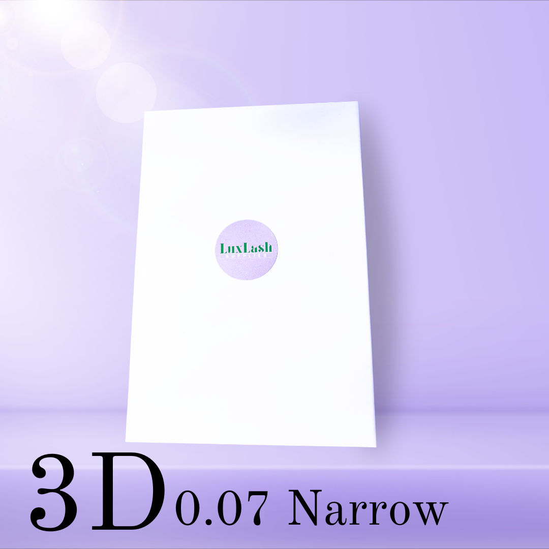 3D Narrow Lash Box XL | D Curl | 0.07 | Mixed 9 - 15mm | 20 rows