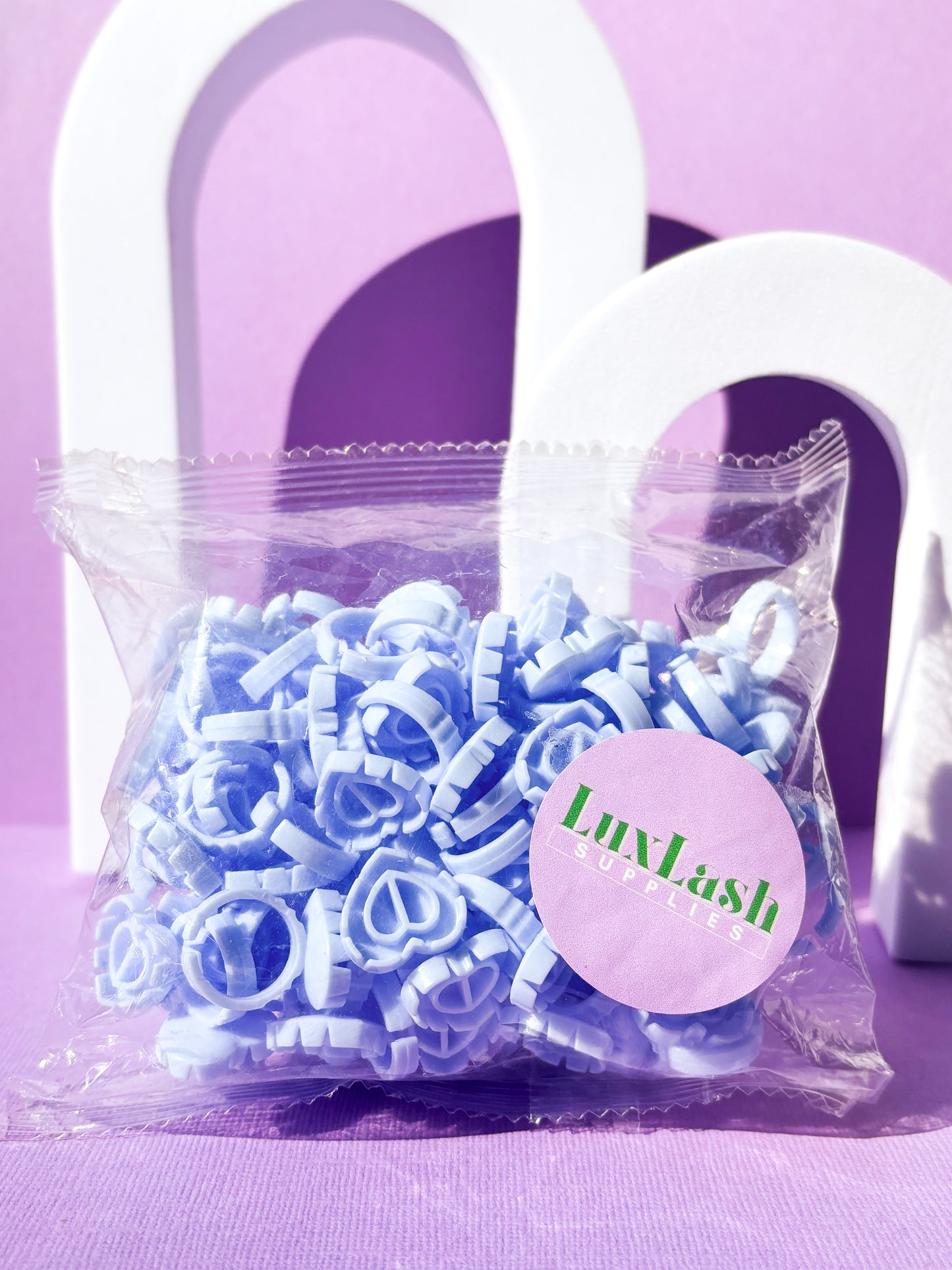 Glue Adhesive Ring Heart Shape 50pk