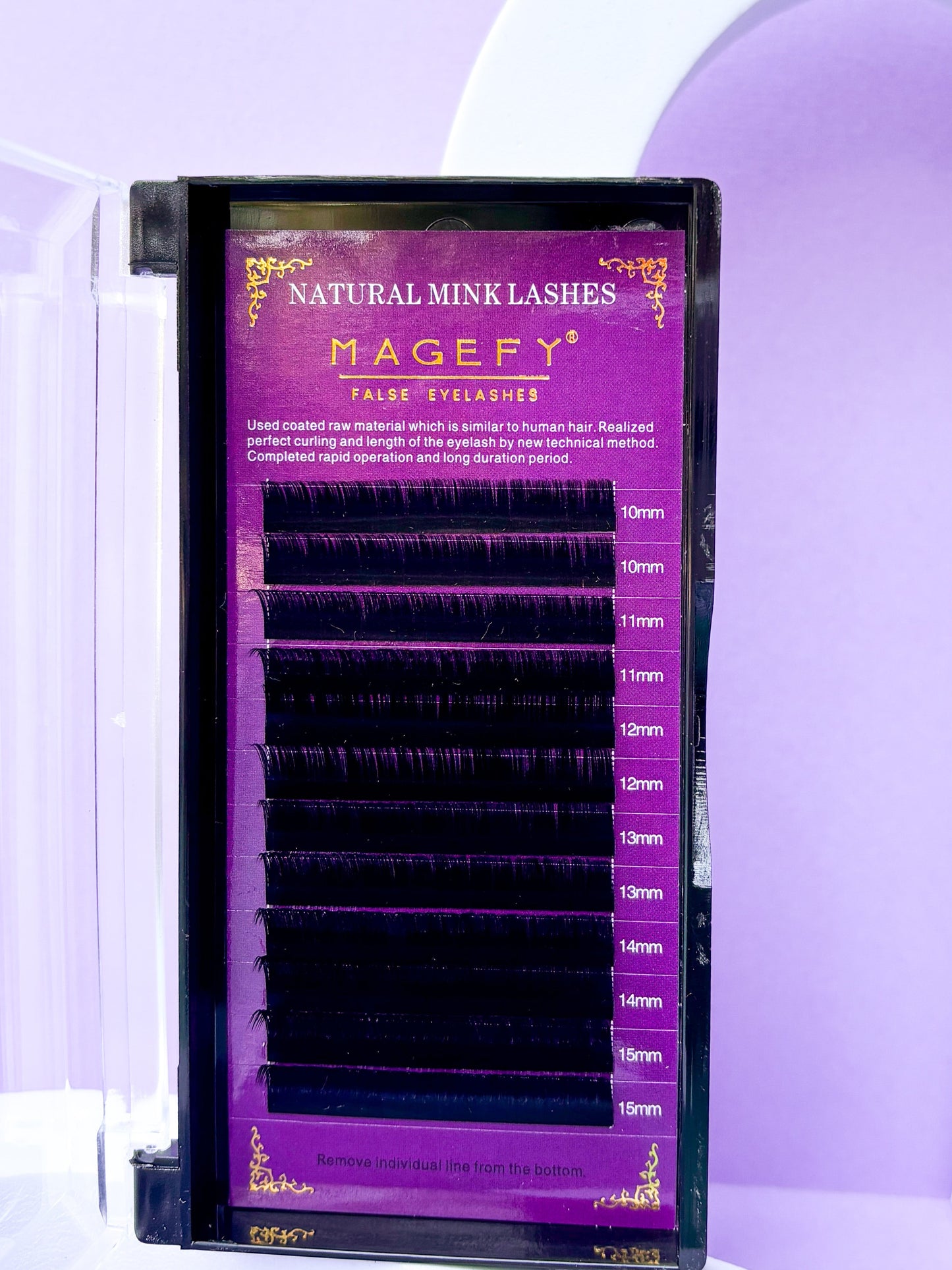 Volume Lash Tray | D Curl | 0.05 |Mixed Tray 10mm-15mm