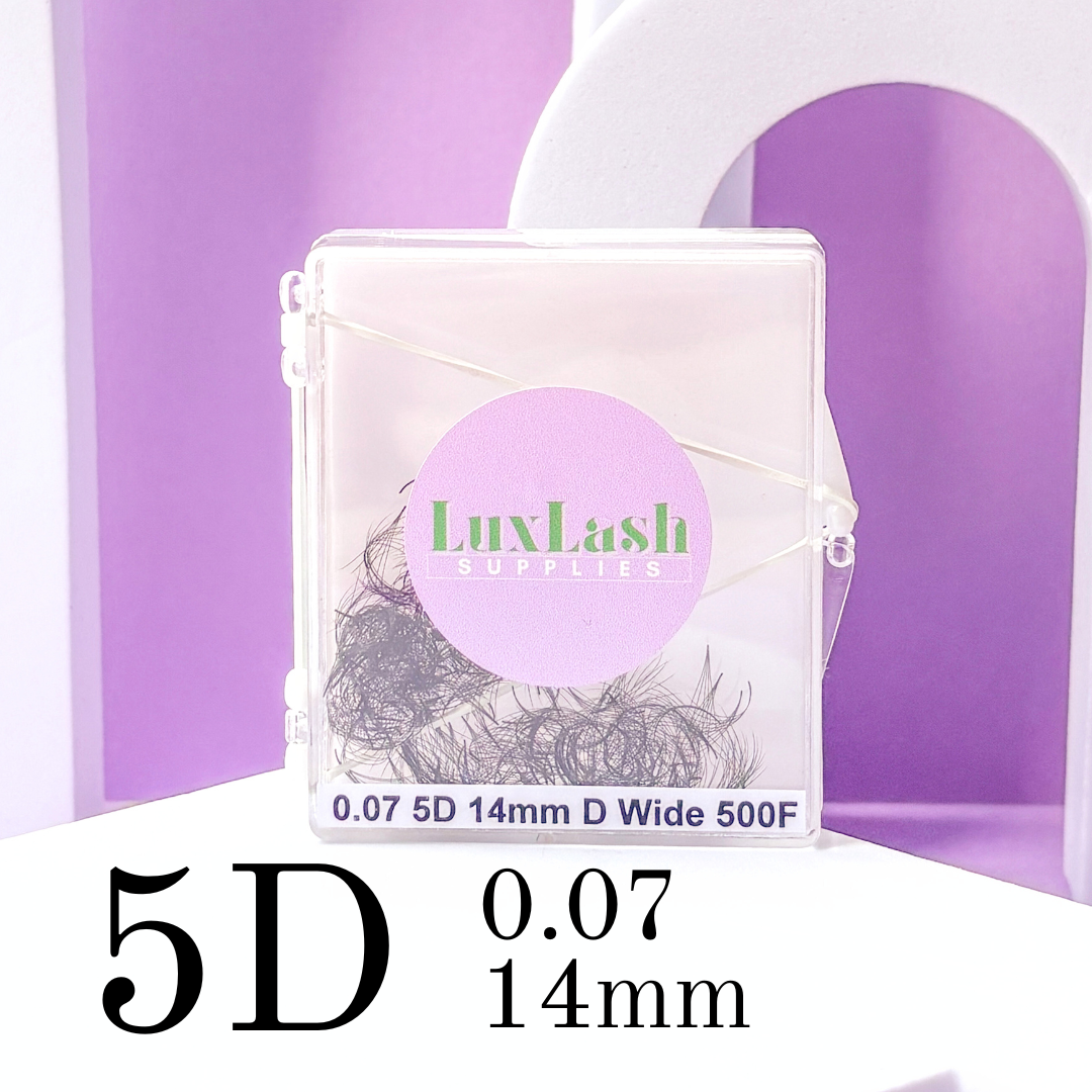 5D Promade Wide Lashes | D curl | 0.07 | 500 fans | 9 -14mm